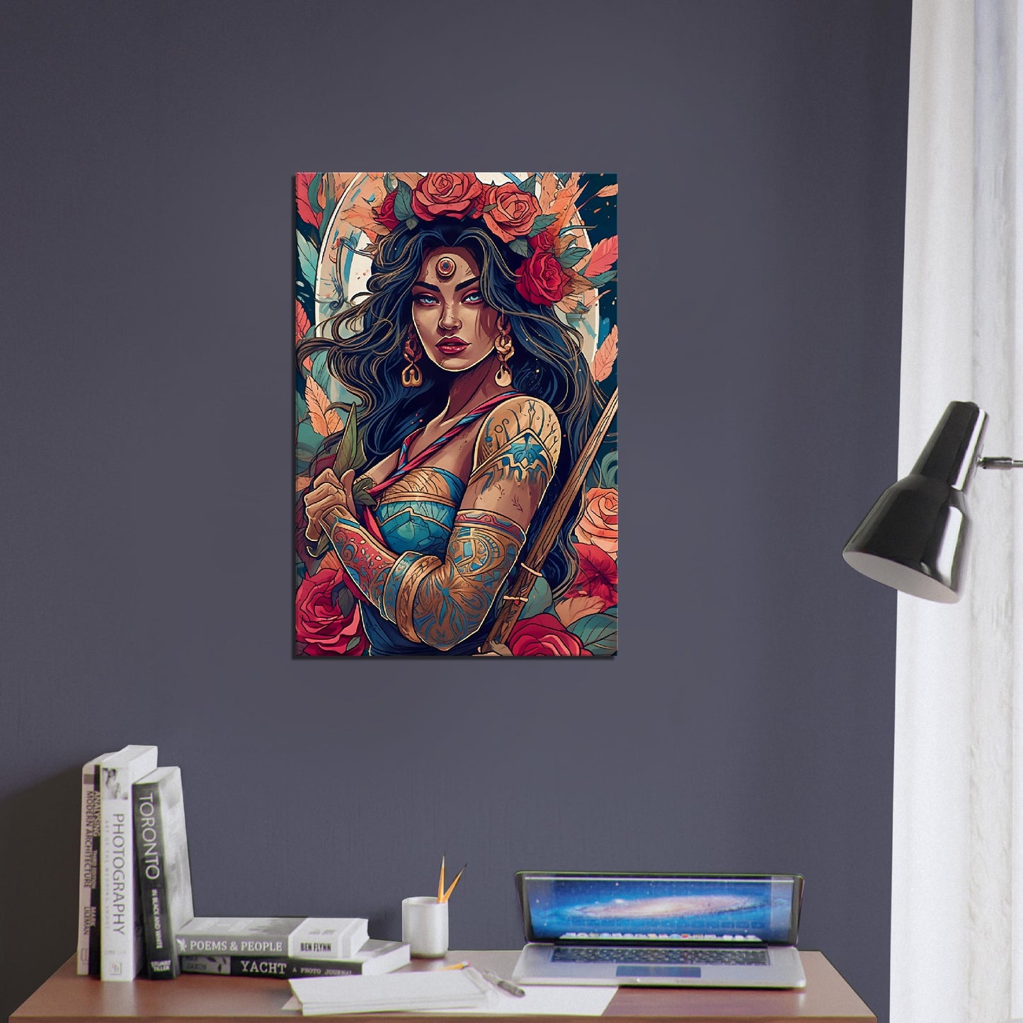 Goddess Warrior XOCHIL - Inspirational Wall Art