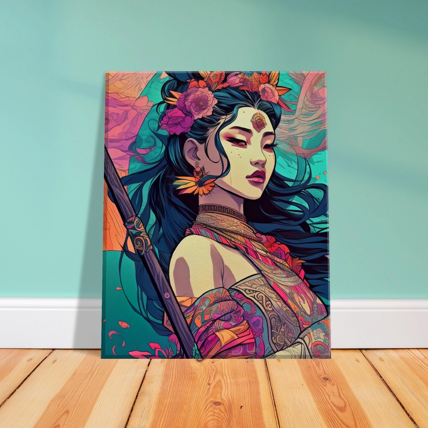 Goddess Warrior Lady Xian  - Digital Wall Art