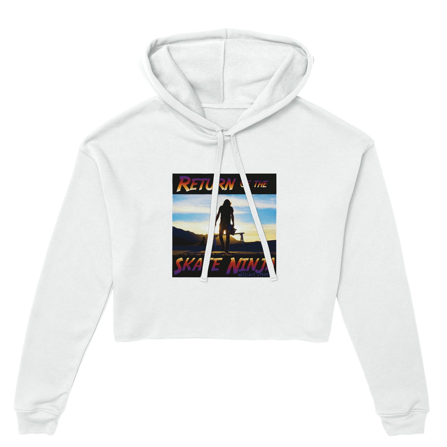 Return of the Skate Ninja - Women's Cropped Hoodie | Bella + Canvas 7502