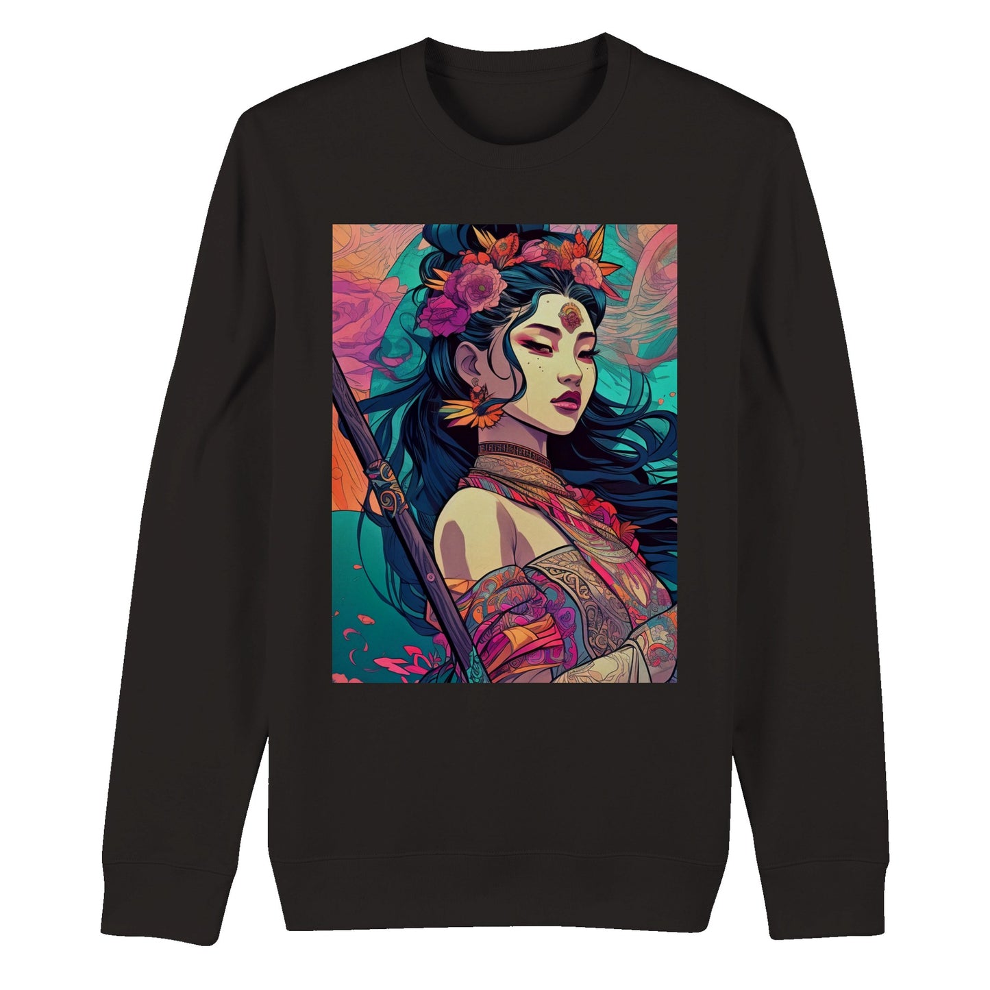 Goddess Warrior Lady Xian  -Organic Unisex Crewneck Sweatshirt