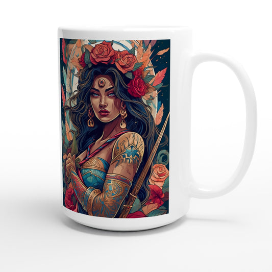 I AM A GODDESS WARRIOR  Mug - XOCHIL - Inspirational - 15 oz Ceramic Mug