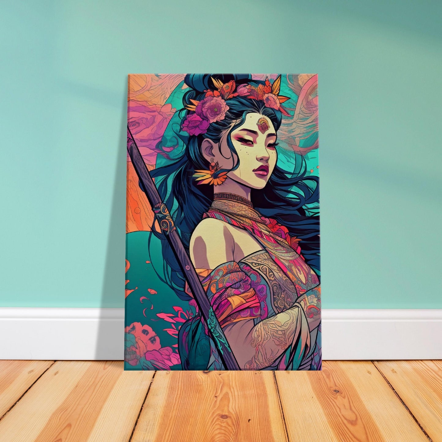 Goddess Warrior Lady Xian  - Digital Wall Art