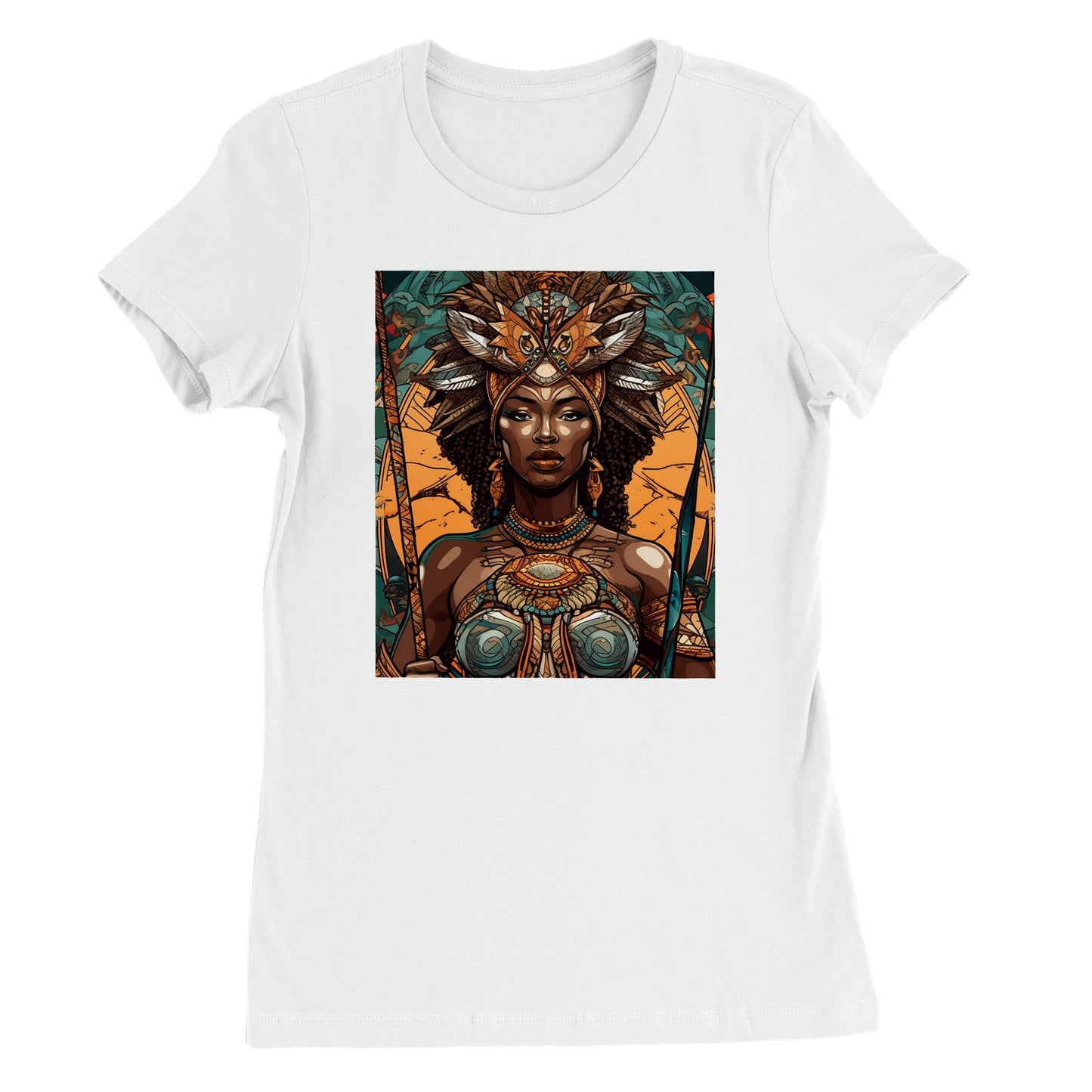 Goddess Warrior Oya African Goddess Premium Womens Crewneck T-shirt