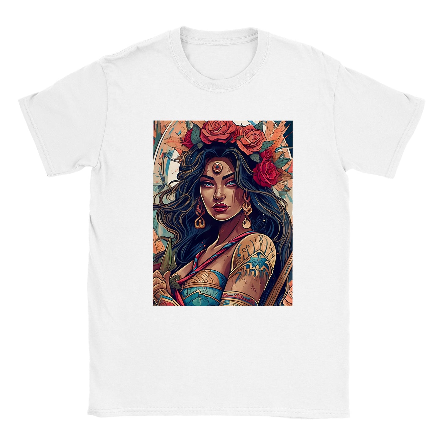 Goddess Warrior XOCHIL - Classic Unisex Crewneck T-shirt