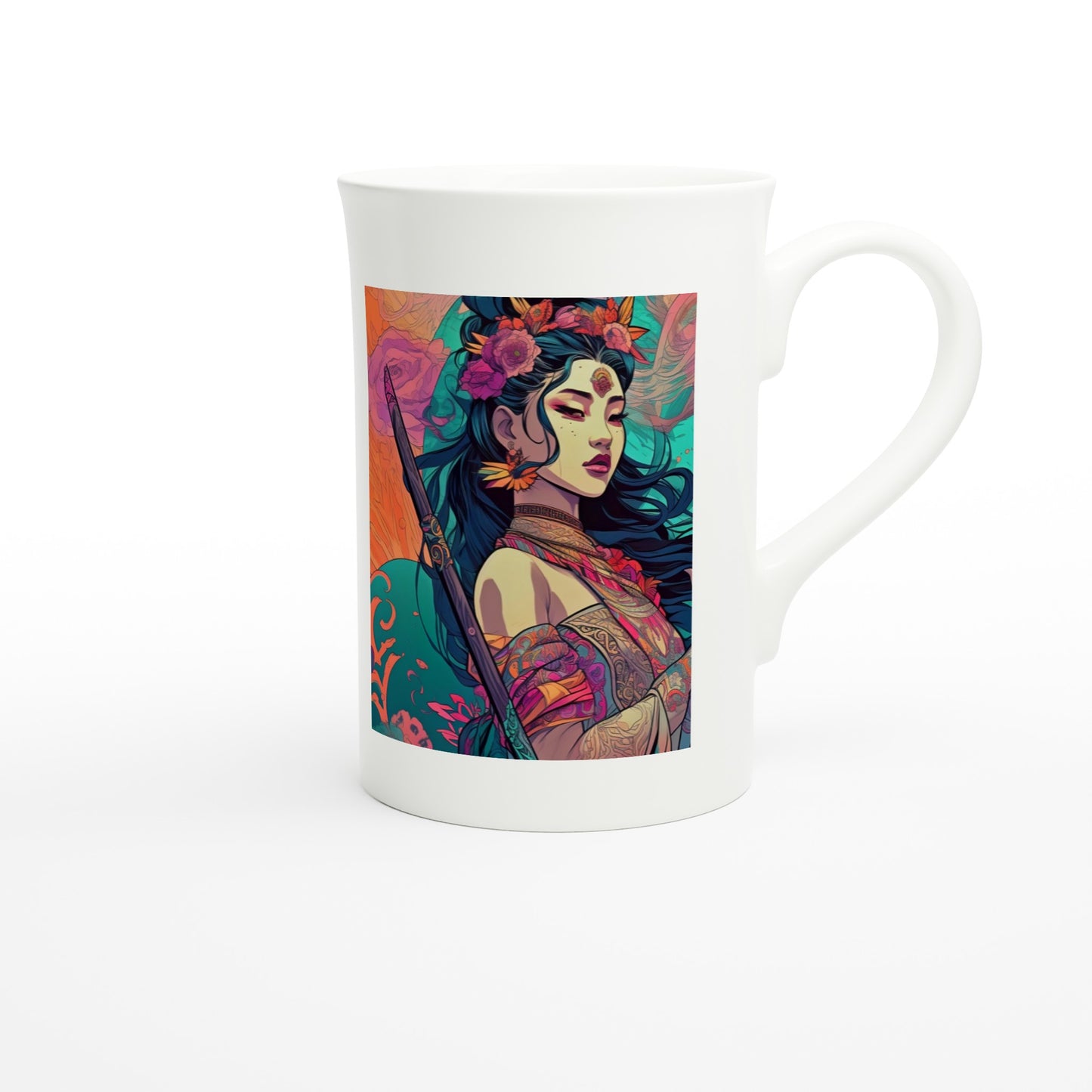 I am a Goddess Warrior - LADY XIAN -  White 10oz Porcelain Slim Mug