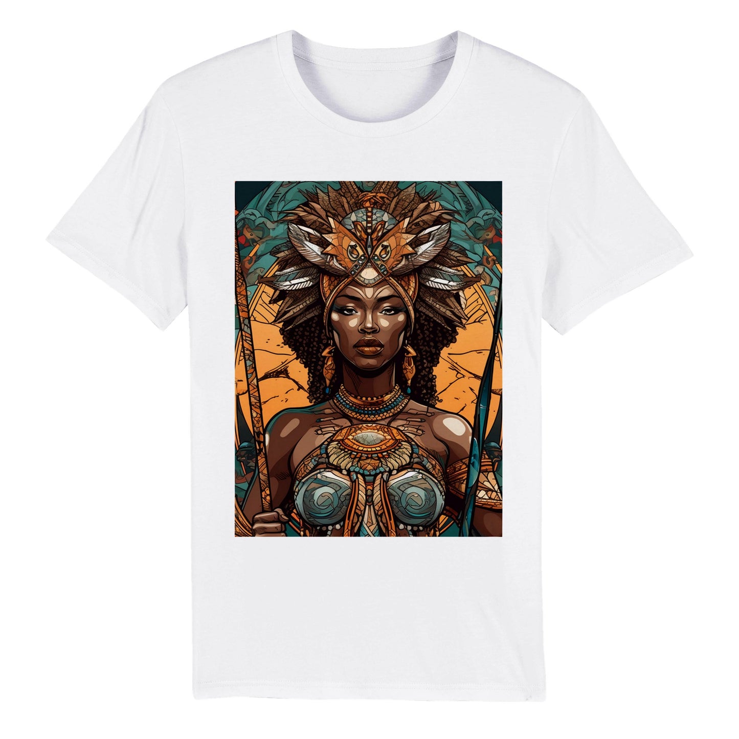 Goddess Warrior Oya African Goddess, Organic Unisex Crewneck T-shirt