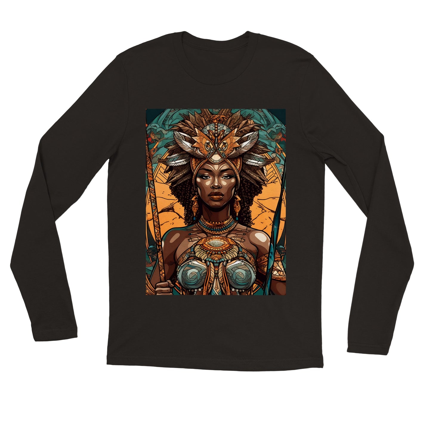 Goddess Warrior Oya Oya African Goddess Premium Unisex Longsleeve T-shirt