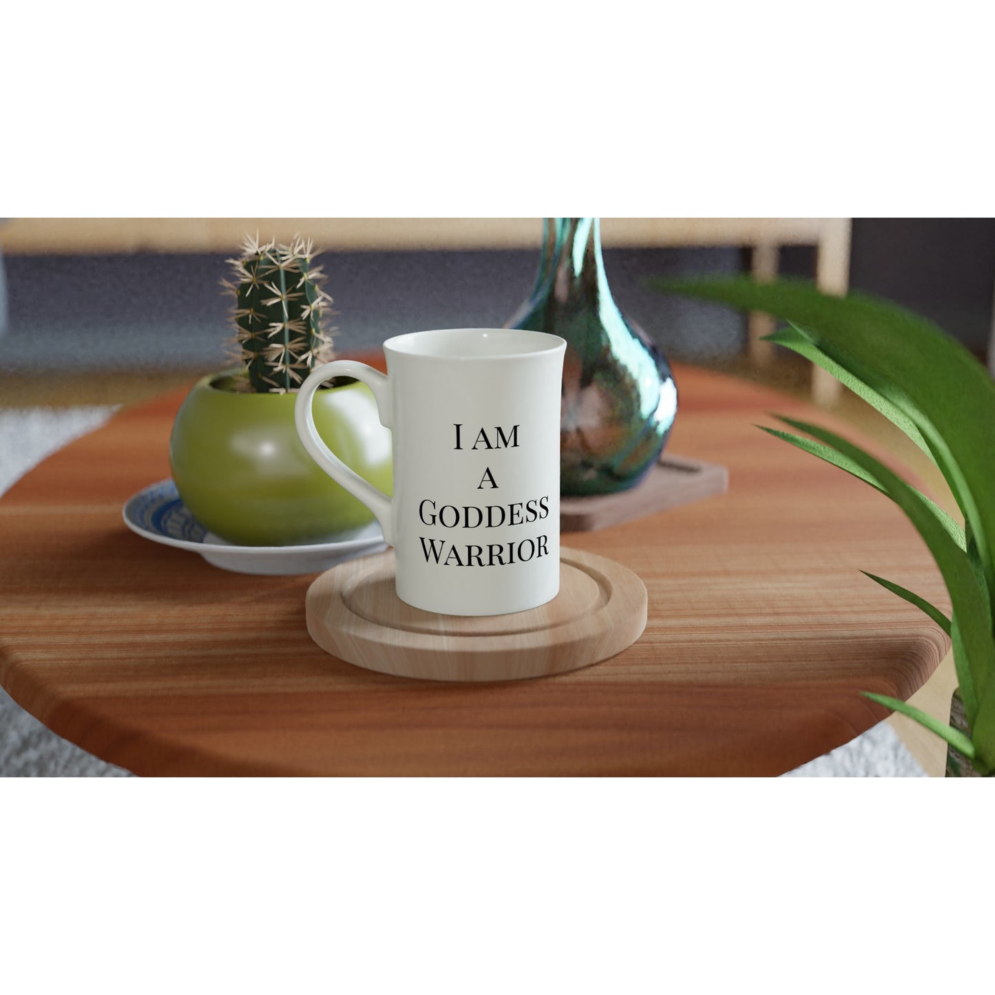 I am a Goddess Warrior - LADY XIAN -  White 10oz Porcelain Slim Mug