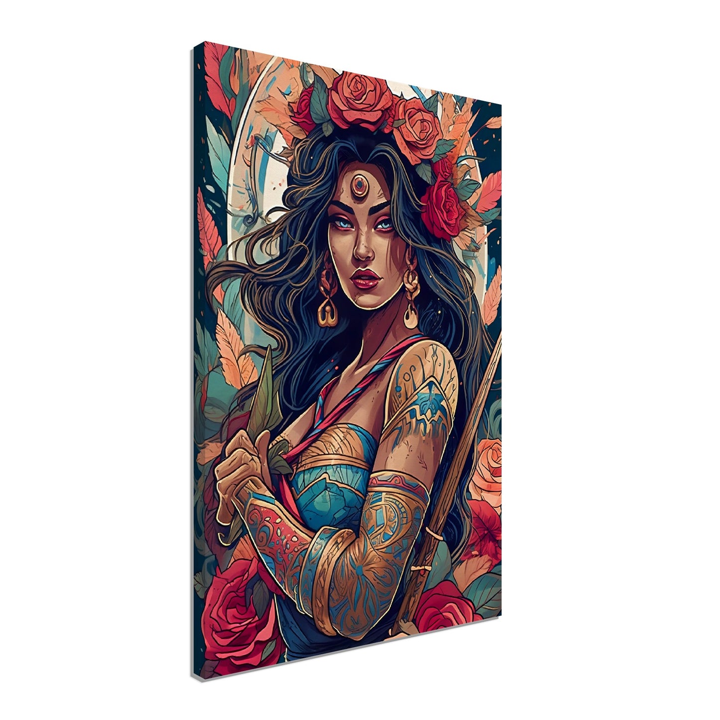 Goddess Warrior XOCHIL - Inspirational Wall Art